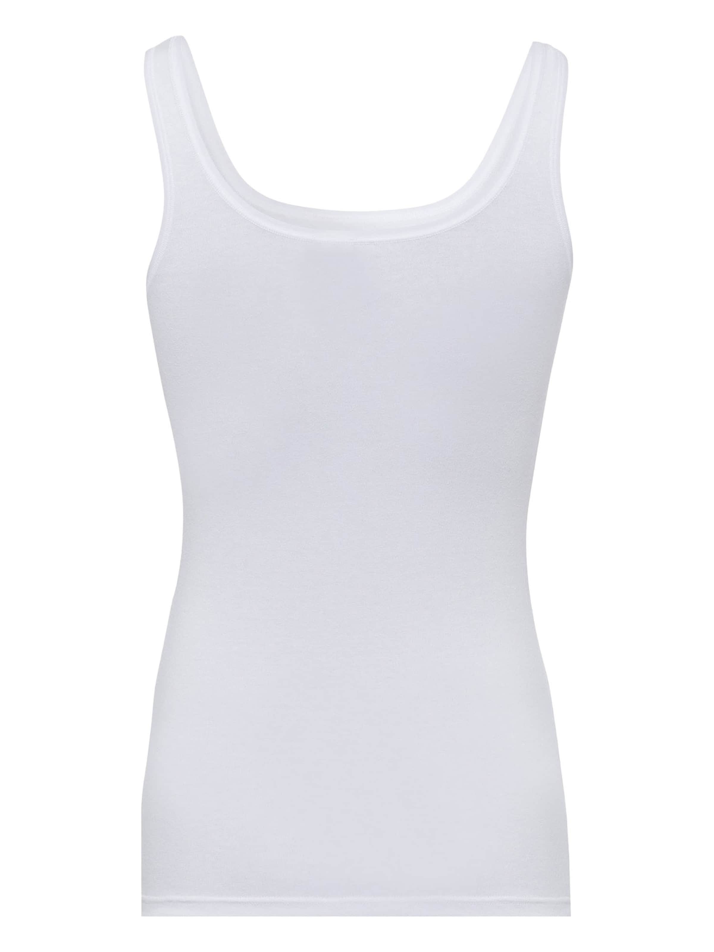 Skiny Top ' Cotton Advantage ' in Wit