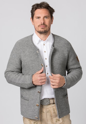 STOCKERPOINT Knitted Janker 'Amaro' in Grey: front