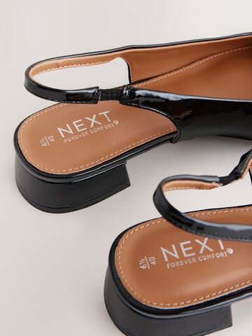 Next Riemchenballerina 'Forever Comfort®' in Schwarz