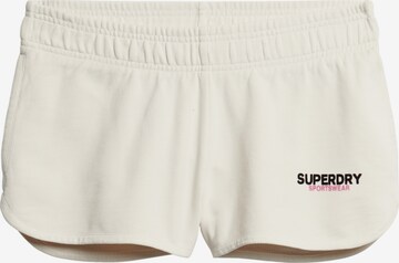 Superdry Slimfit Broek in Beige: voorkant