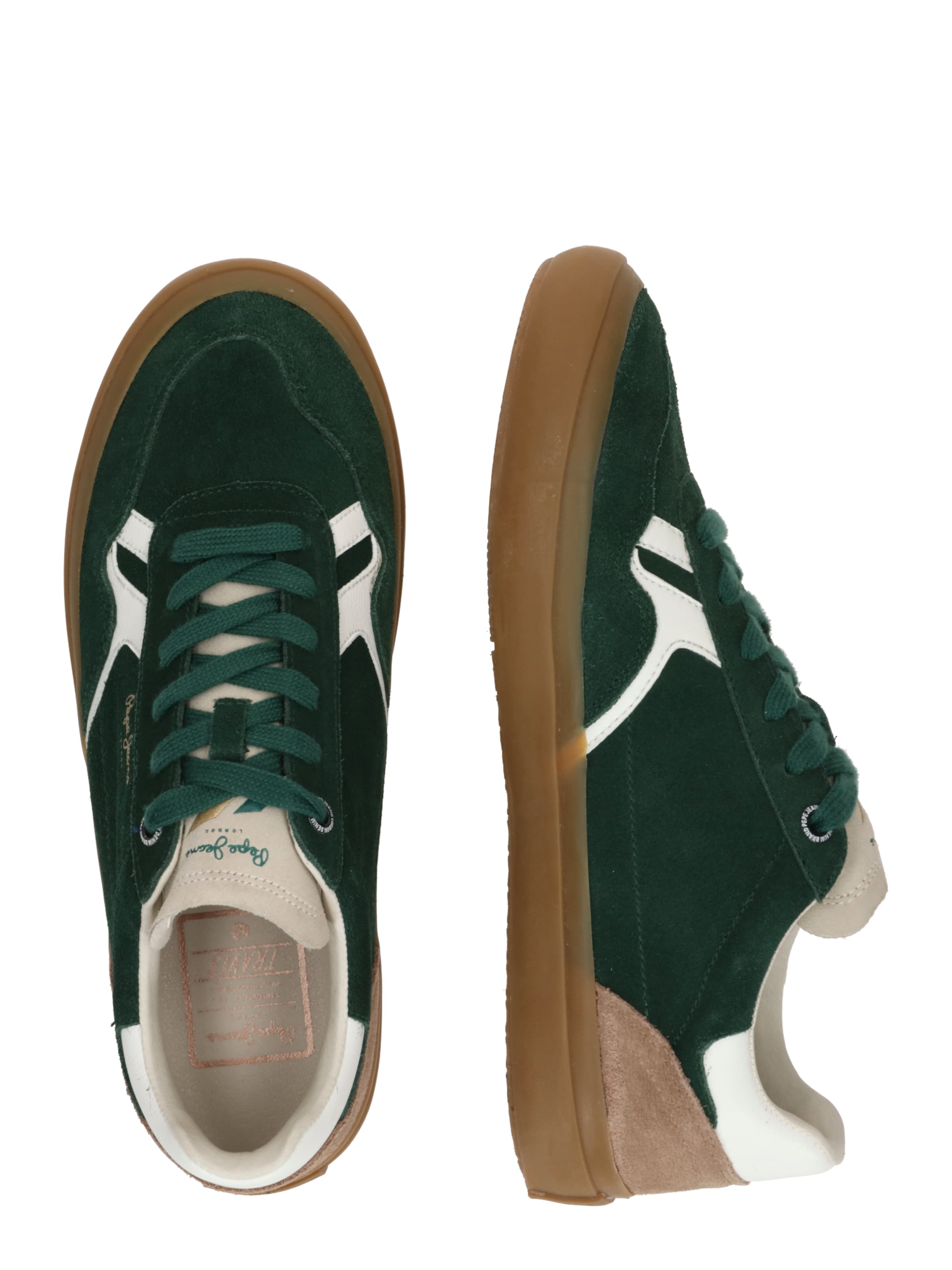 Pepe Jeans Sneakers 'TRAVIS FREE' in Green: side
