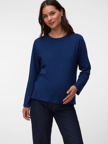 T-shirt MAMALICIOUS en bleu : devant