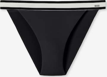 SCHIESSER Bikini Bottoms ' Aqua Californian Dream ' in Black: front