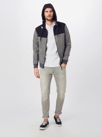 INDICODE JEANS Between-Season Jacket 'Brushwood' in Grey