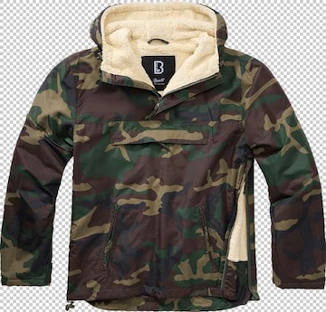 Brandit Between-season jacket 'Sherpa' in Green: front