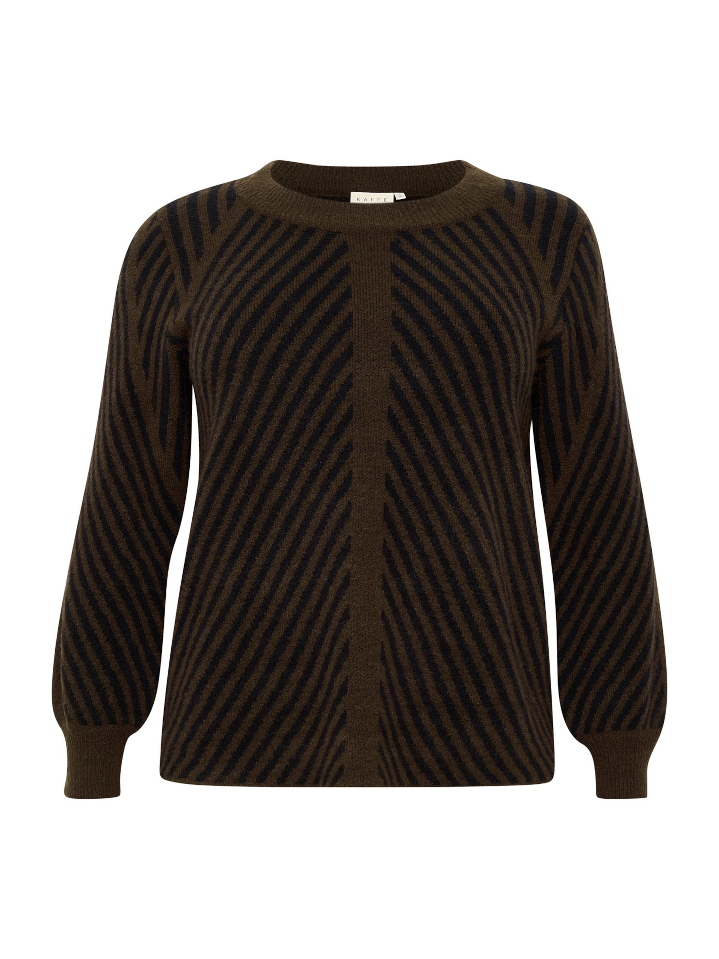 KAFFE CURVE Tröja 'Very' i brun: framsida