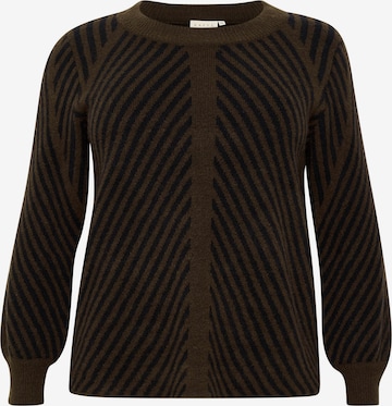 KAFFE CURVE Sweater 'Very' in Brown: front