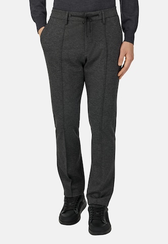 Boggi Milano Regular Hose 'B Jersey' in Grau: Vorderseite