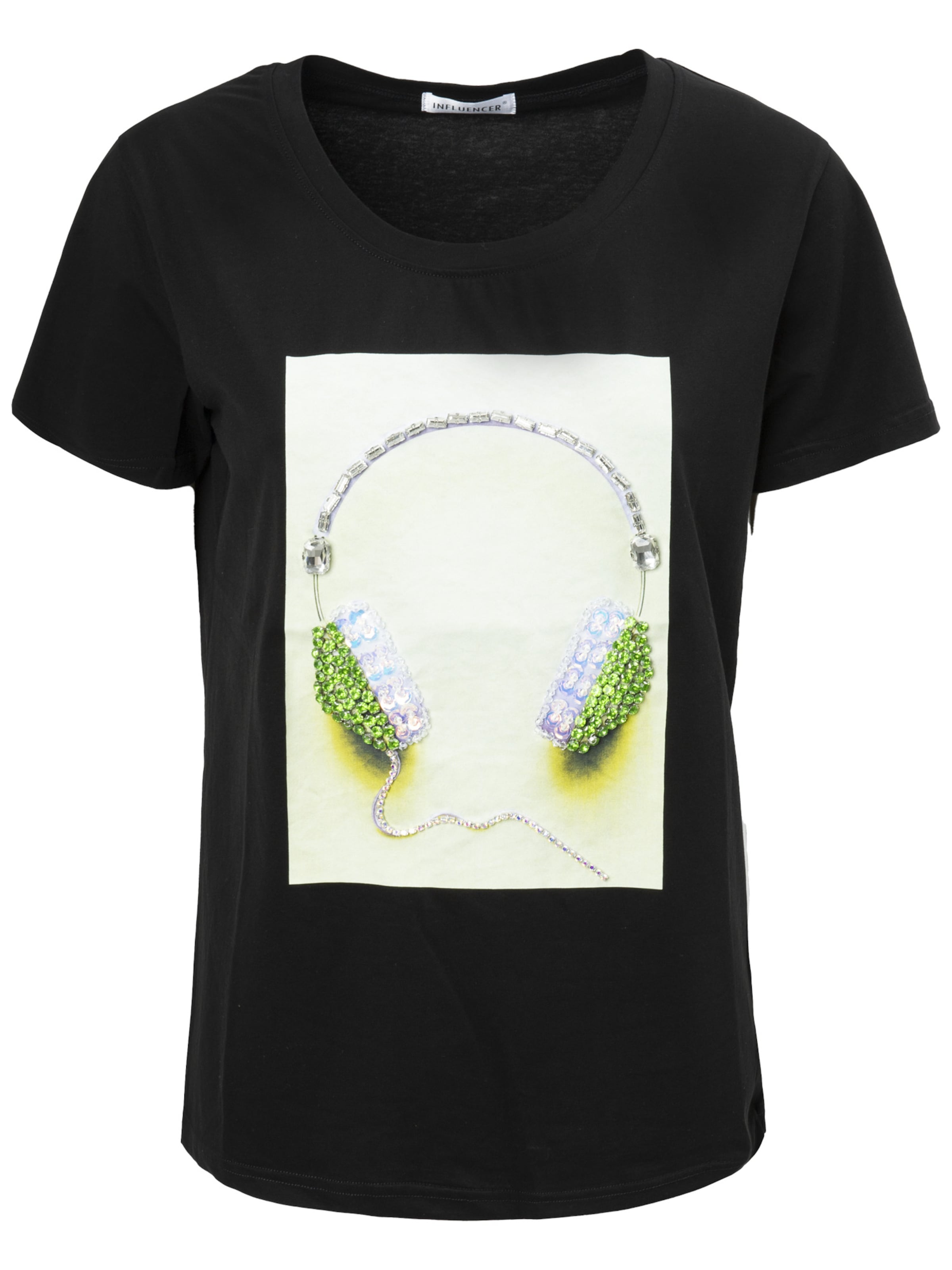 Influencer Póló - fekete: elől