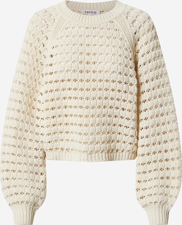 Pullover 'Tiare' di EDITED in beige: frontale