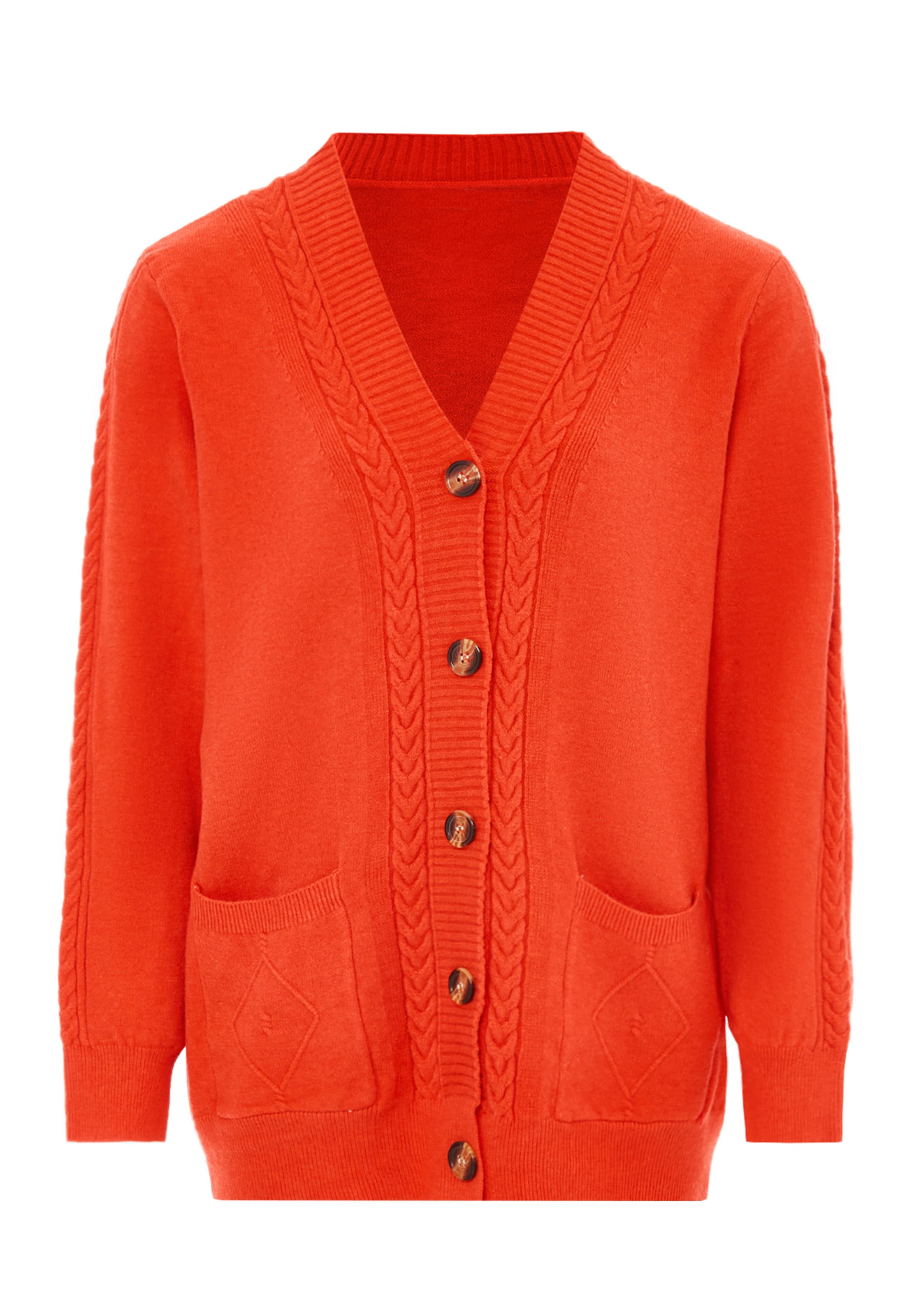 ALARY - Casaco de malha em laranja: frente