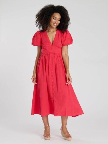 South Beach Jurk in Roze: voorkant