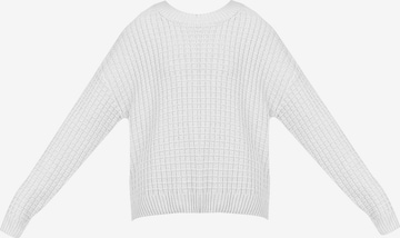 myMo NOW Pullover in Weiß: front
