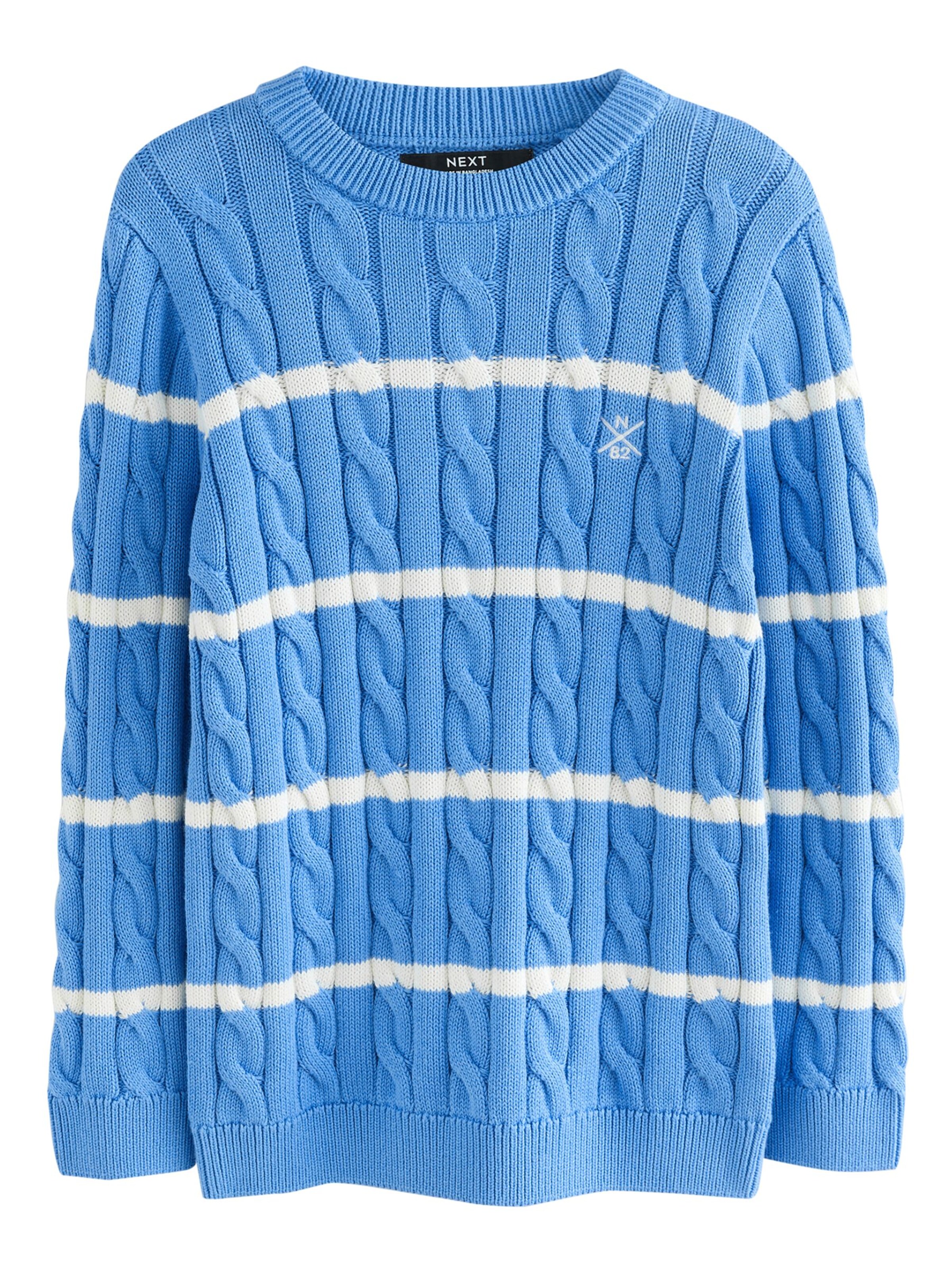 Next Pulóver - kék: elől