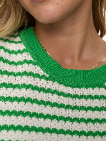 NÜMPH 3/4 Ärmel-Strickpullover 'NUMARI PULLOVER' in Grün