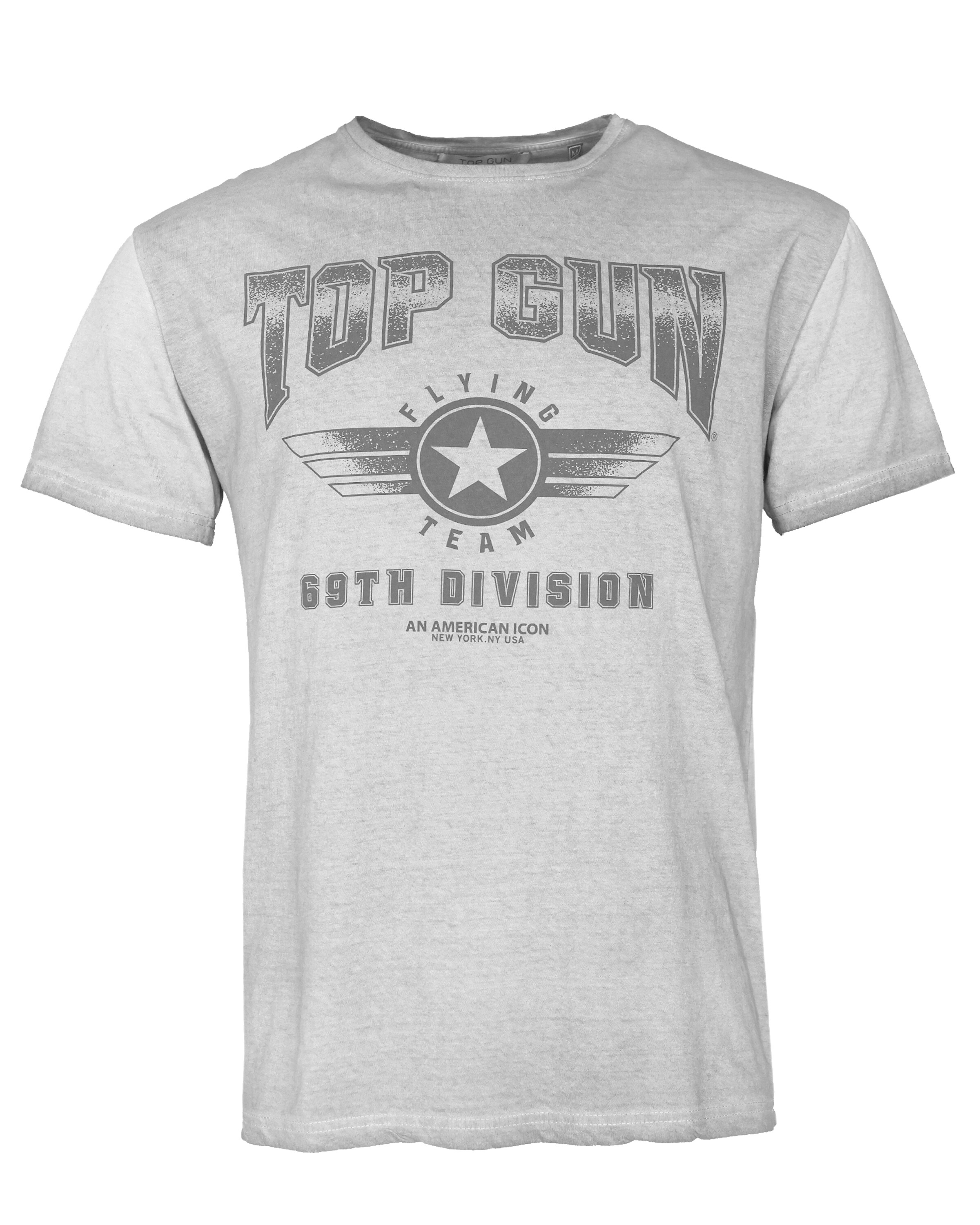 TOP GUN T-Shirt in Grau: Vorderseite