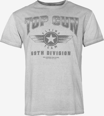 TOP GUN T-Shirt in Grau: Vorderseite
