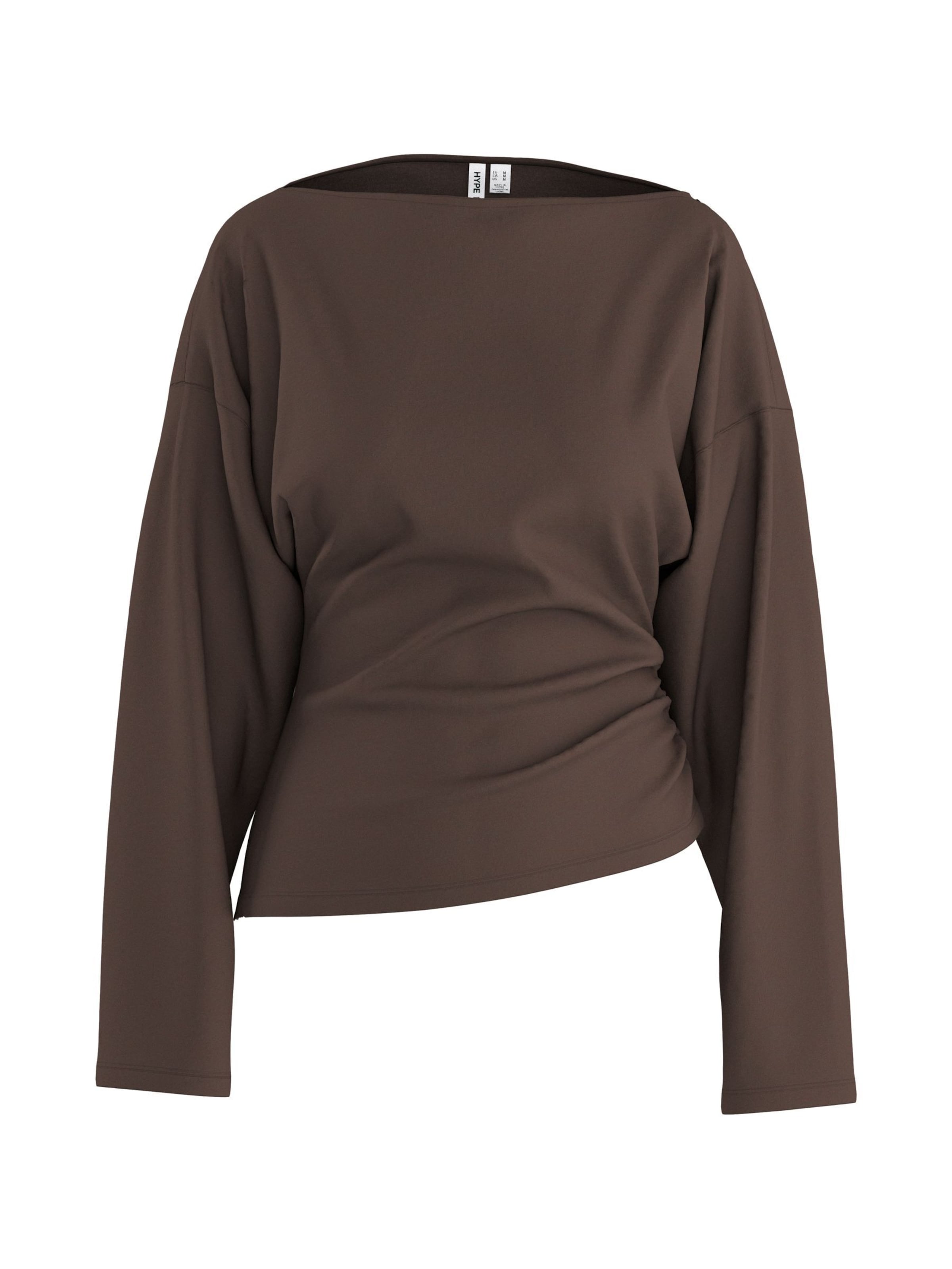 HYPEDROP Shirts 'DYURI' i brun: forside