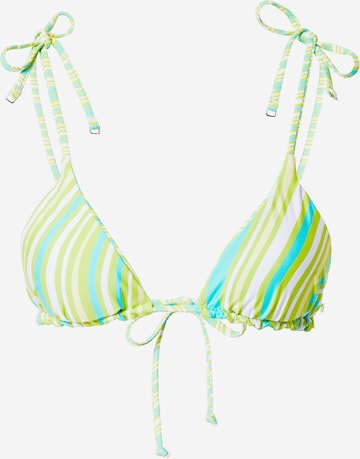 Seafolly Triangle Bikini top in Green