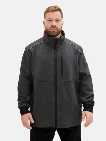 TOM TAILOR Men + Prehodna jakna | siva barva: sprednja stran