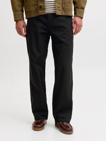 JACK & JONES Loosefit Hose 'JPSTBILL DREW' in Schwarz: Vorderseite