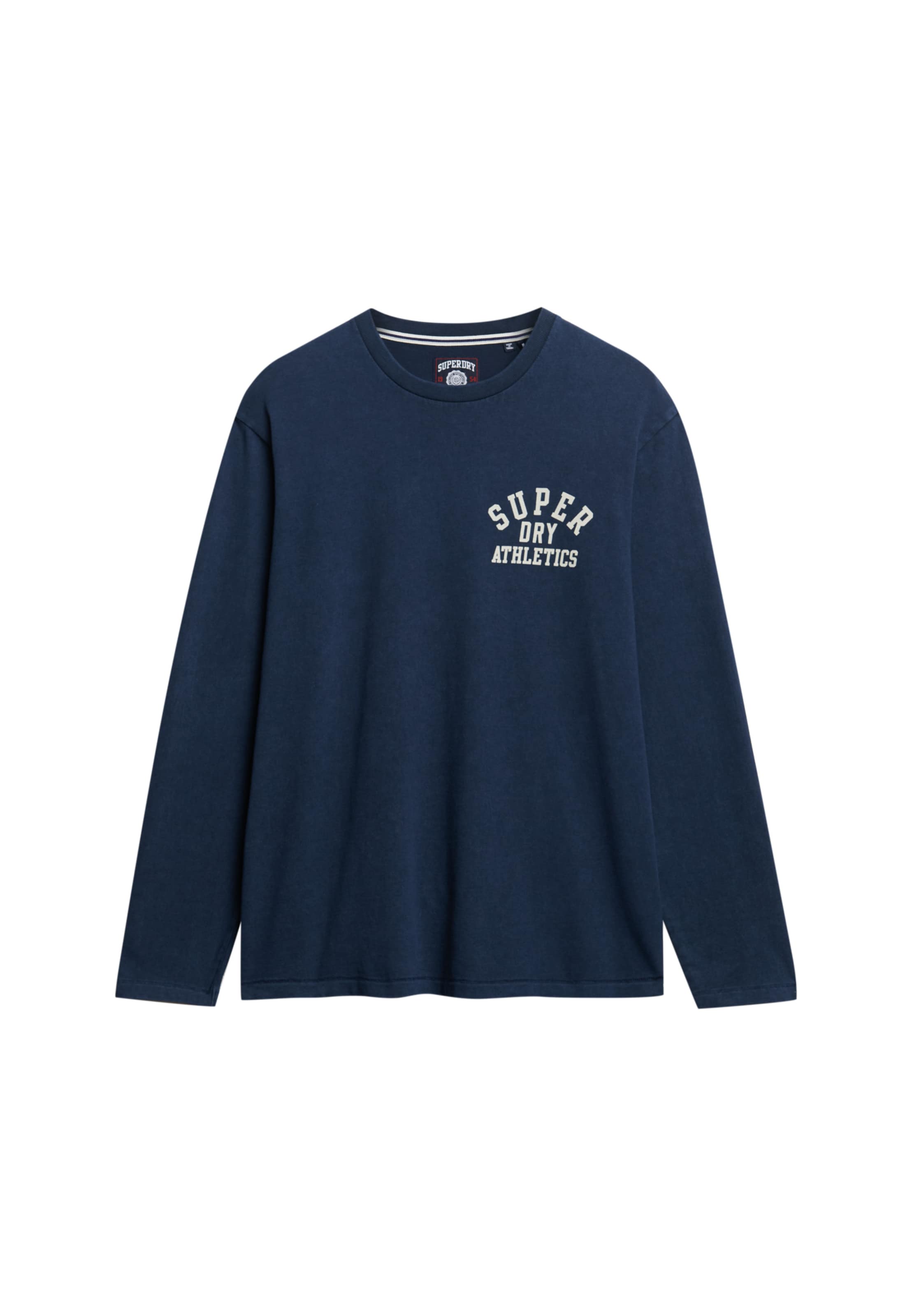 T-Shirt 'Athletic Essentials' Superdry en bleu : devant