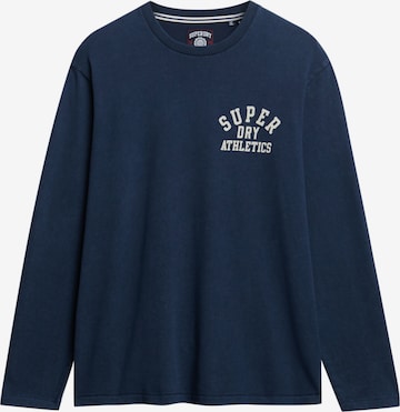 Superdry Shirt 'Athletic Essentials' in Blauw: voorkant