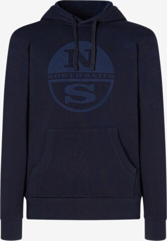 North Sails Sweatshirt in Blauw: voorkant