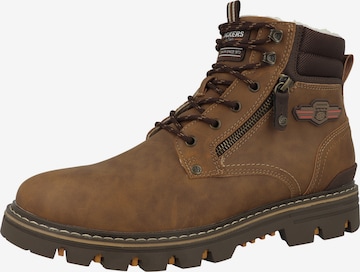 Dockers by Gerli Schnürboots ' 53HX103 ' in Braun: Vorderseite