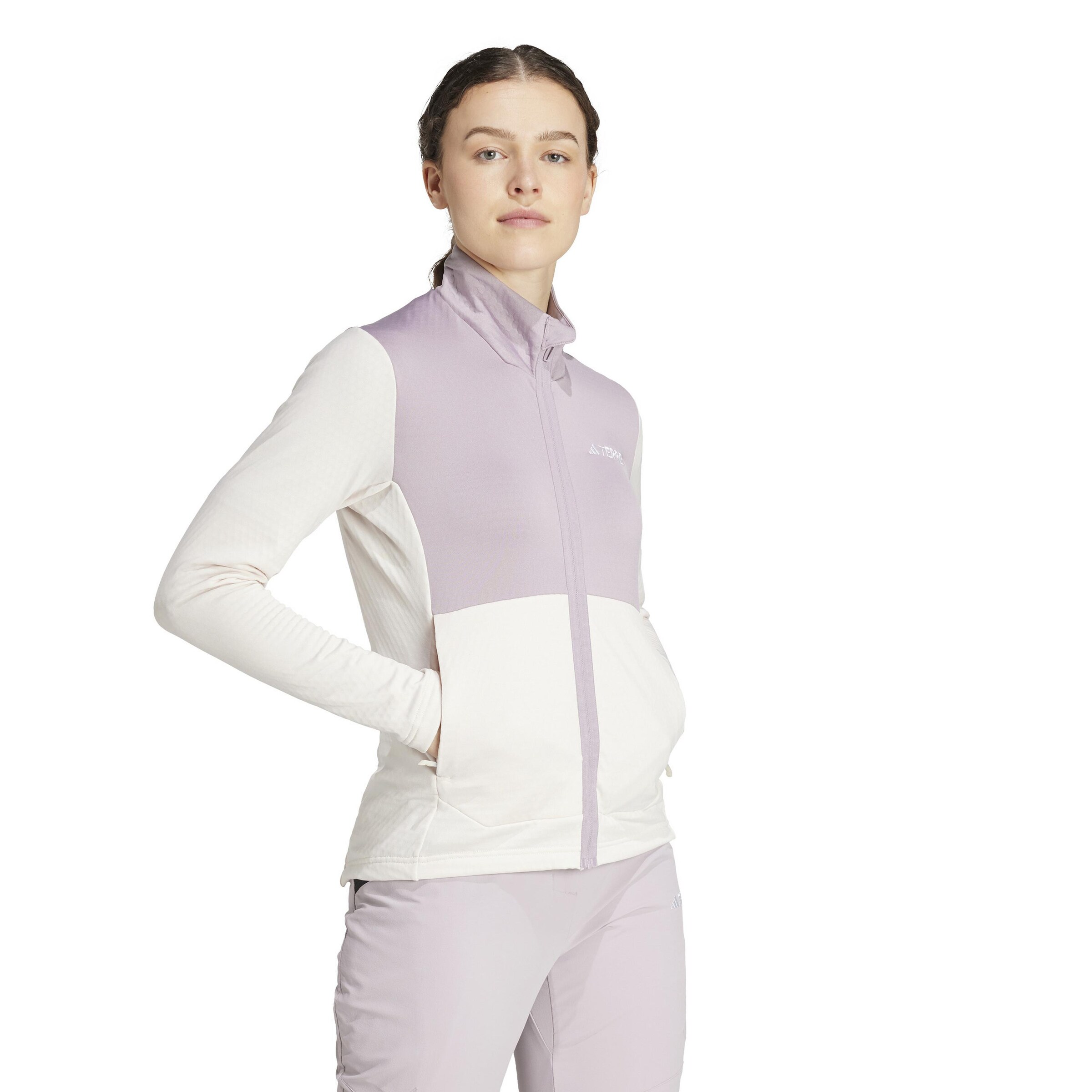 ADIDAS TERREX Athletic Fleece Jacket 'Multi Light' in Purple