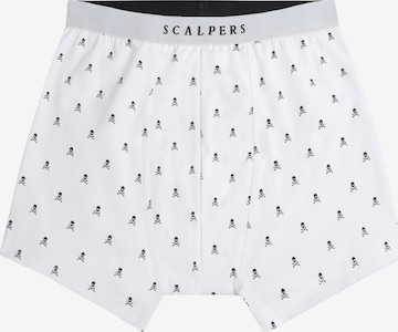 Scalpers Шорты Боксеры 'Just Skull' в Белый: спереди