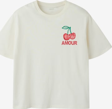 NAME IT - Camiseta 'NKFLEAIH' en blanco: frente