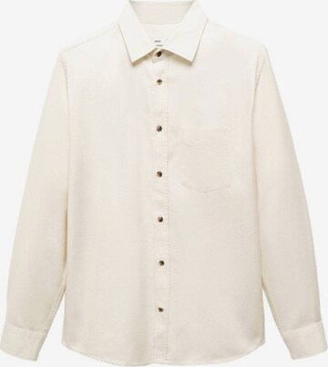 MANGO MAN Regular fit Button Up Shirt 'Prati' in Beige: front