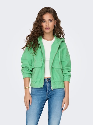 Veste mi-saison 'Kenzie' ONLY en vert : devant