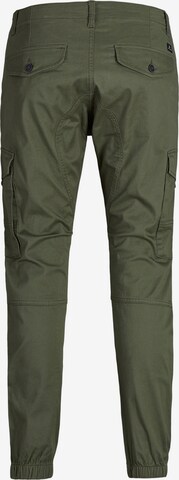 JACK & JONES Tapered Cargo Pants 'Paul Flake' in Green