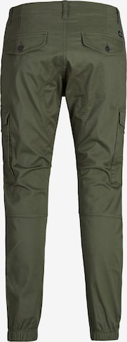 Effilé Pantalon cargo 'Paul Flake' JACK & JONES en vert