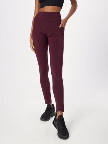 Skinny Pantaloni sport de la ESPRIT pe roșu: față