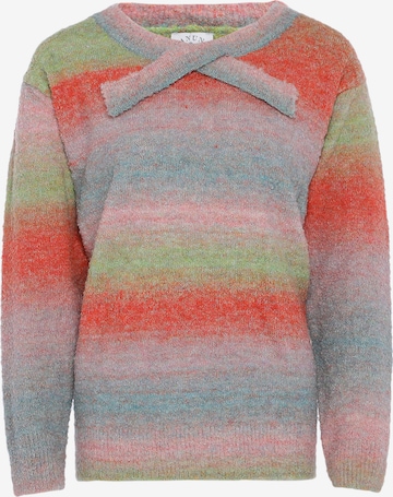 Pull-over Tanuna en mélange de couleurs : devant