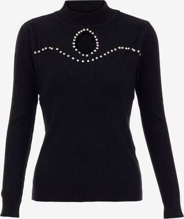 Pull-over carato en noir : devant