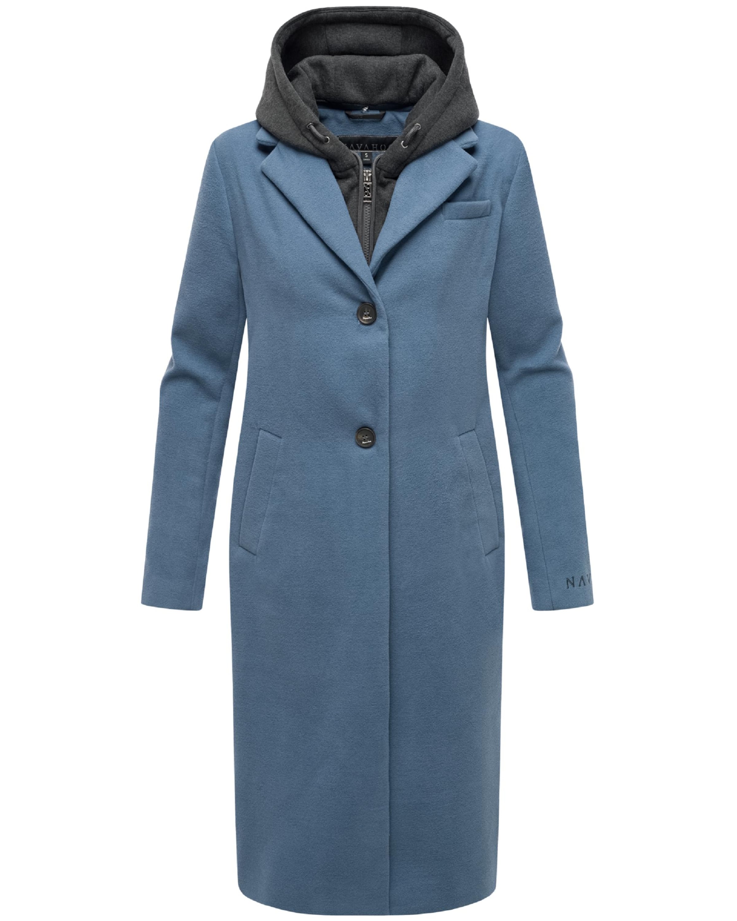 zils NAVAHOO Starpsezonu mētelis 'Kekstraum 14': no priekšpuses