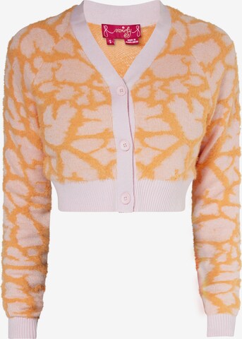 Cardigan swirly en orange : devant