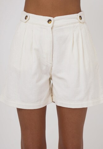 FRESHLIONS Regular Trousers 'Isabella' in White