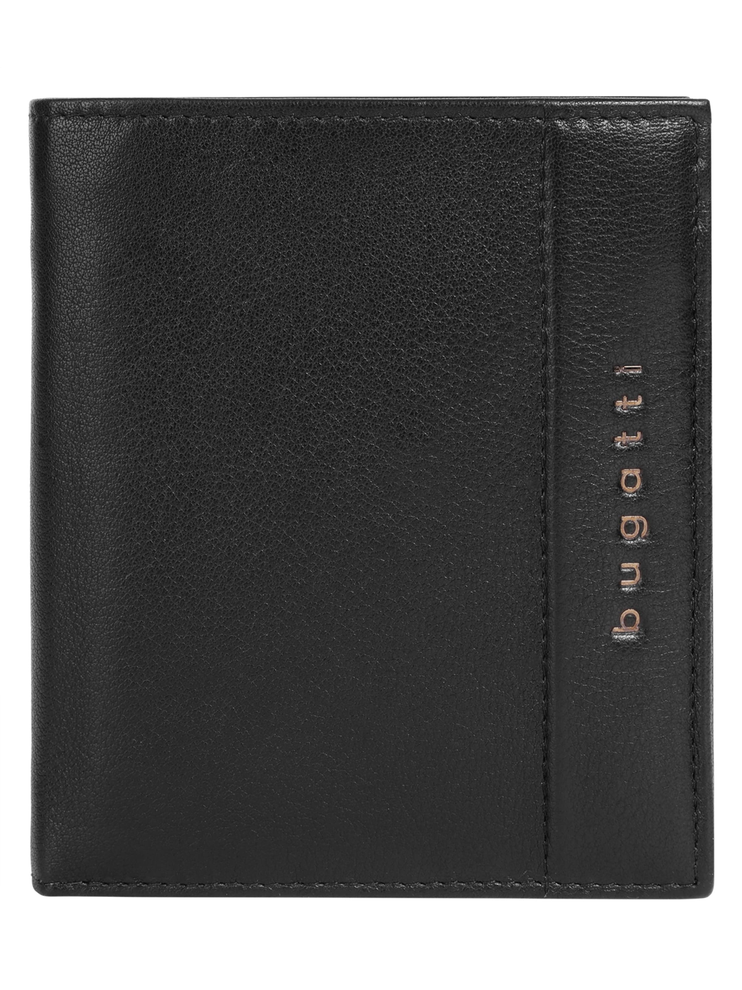 bugatti Wallet 'NOME' in Black: front