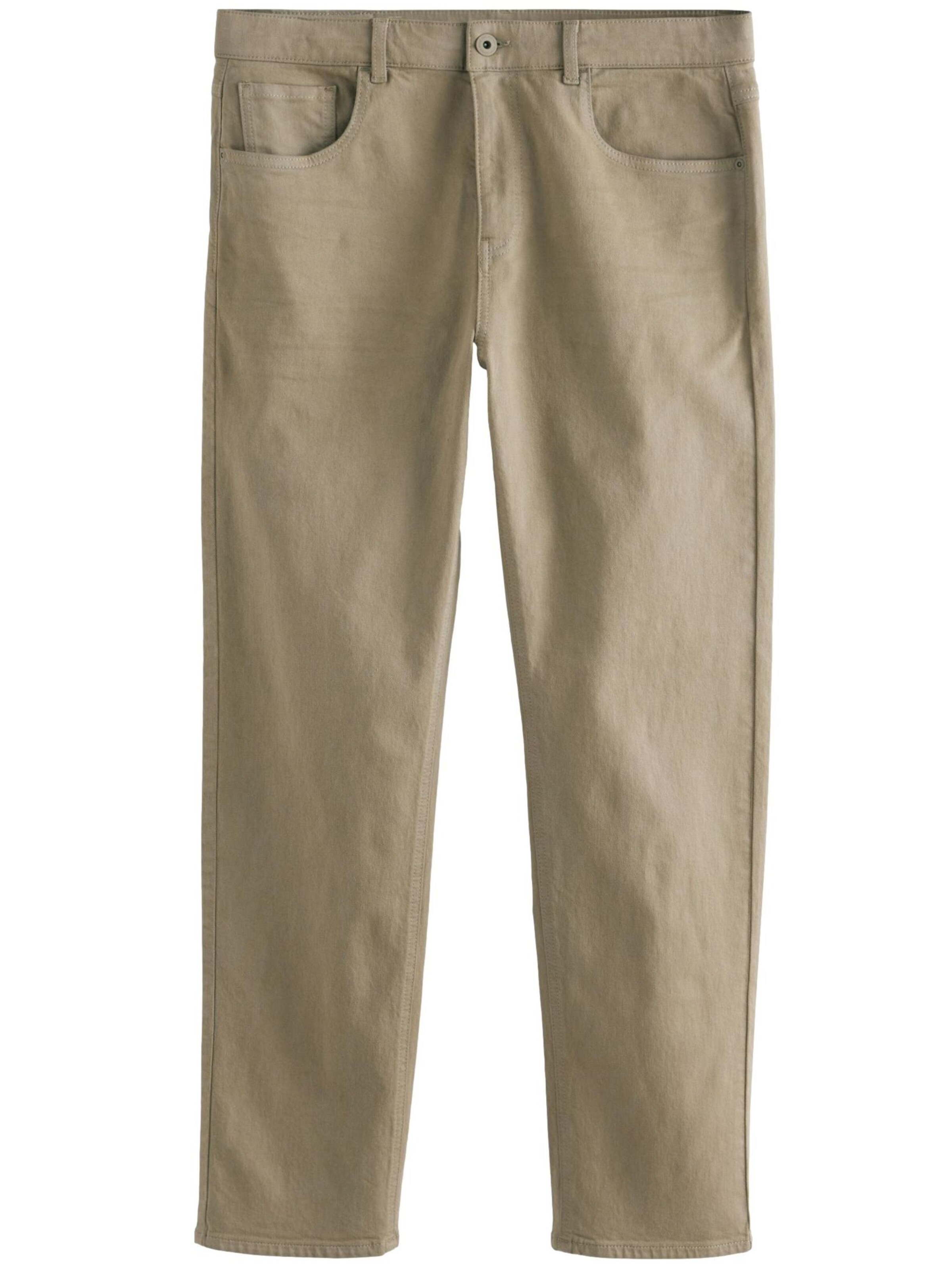 Next regular Jeans i beige: forside