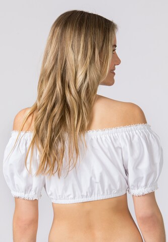 STOCKERPOINT Trachtenbluse 'Georgette' in Weiß