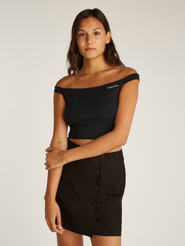 Calvin Klein Jeans Top in Schwarz: Vorderseite