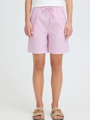 Oxmo - Loosefit Pantalón ' OXFanny ' en rosa: frente