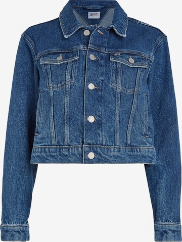 Tommy Jeans Prehodna jakna 'Izzie' | modra barva: sprednja stran