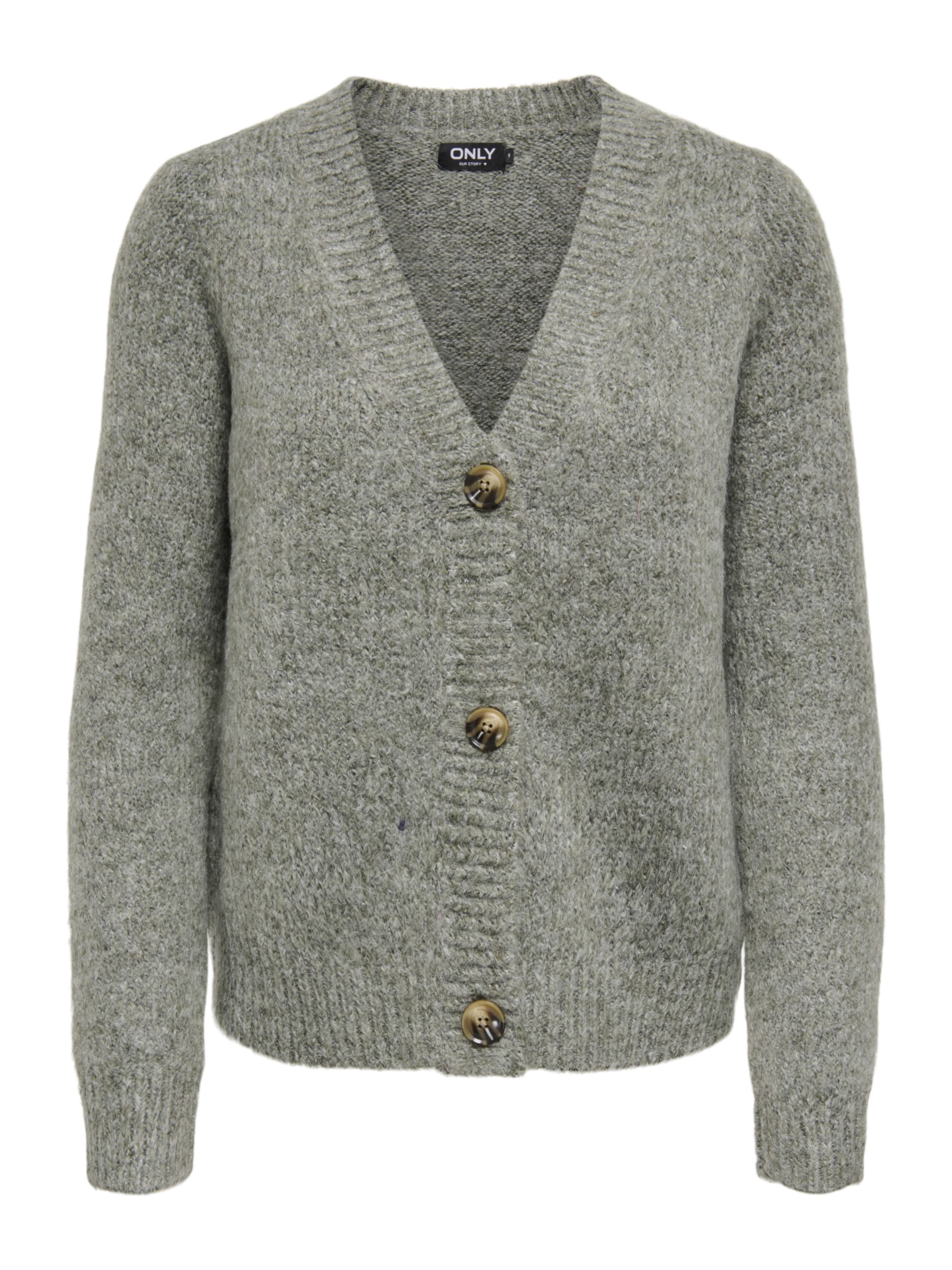 ONLY Πλεκτή ζακέτα 'ONLZOEY' σε πράσινο: μπροστά