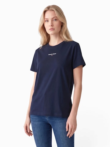 Tricou 'Classic' de la Tommy Jeans pe albastru: față
